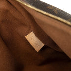 Louis Vuitton Monogram Pochette Bosphore Crossbody Shoulder Bag Brown Leather