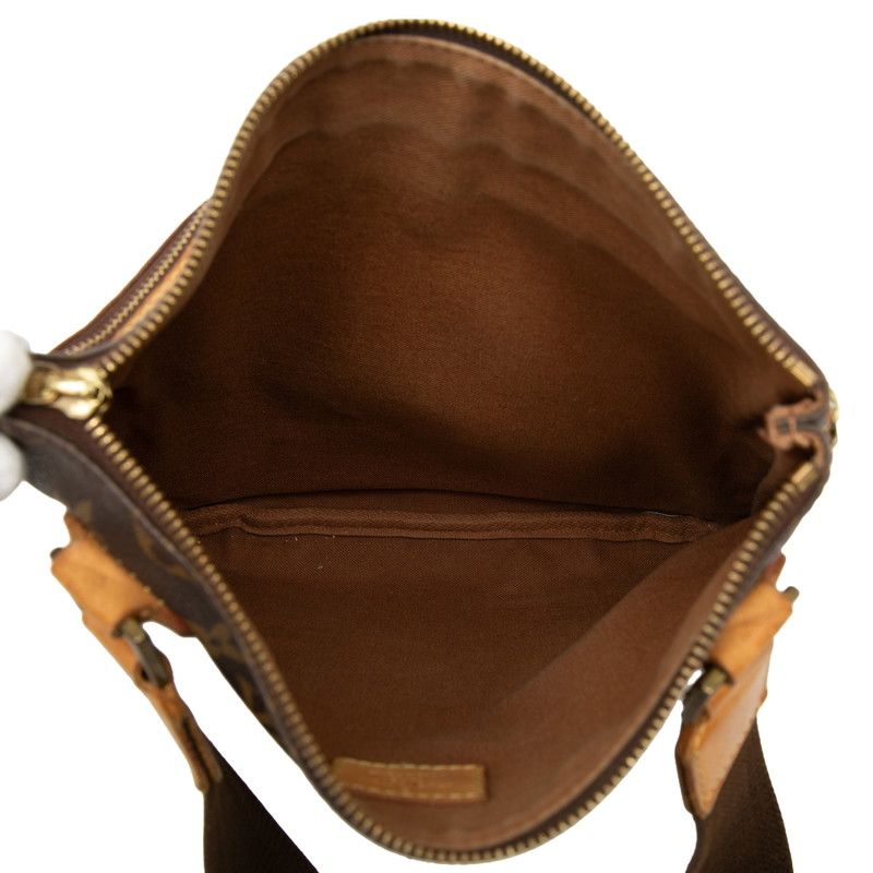 Louis Vuitton Monogram Pochette Bosphore Crossbody Shoulder Bag Brown Leather