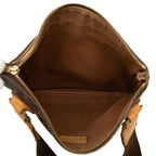 Louis Vuitton Monogram Pochette Bosphore Crossbody Shoulder Bag Brown Leather