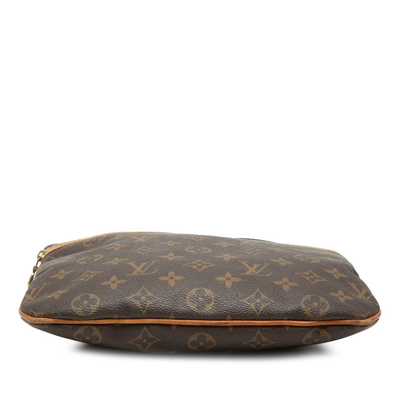 Louis Vuitton Monogram Pochette Bosphore Crossbody Shoulder Bag Brown Leather