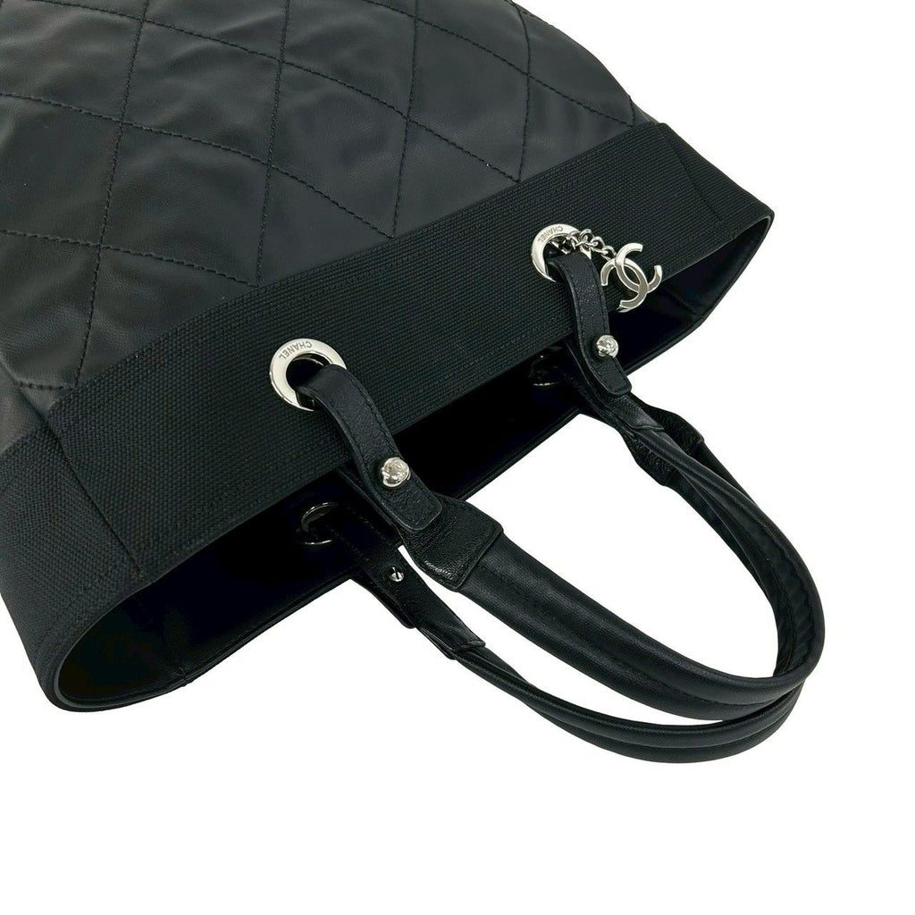 Chanel Paris Biarritz MM Leather Tote Black — view 4