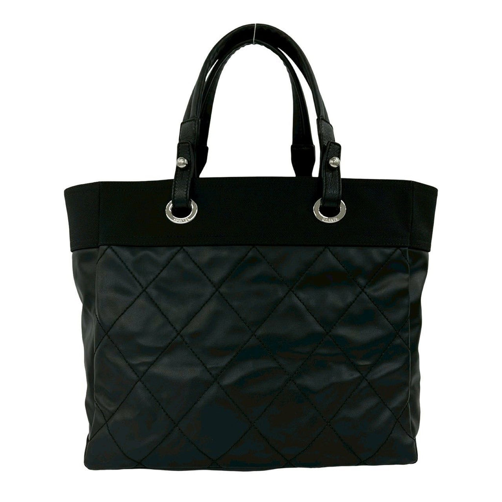 Chanel Paris Biarritz MM Leather Tote Black — view 3