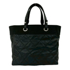 Chanel Paris Biarritz MM Leather Tote Black — view 3