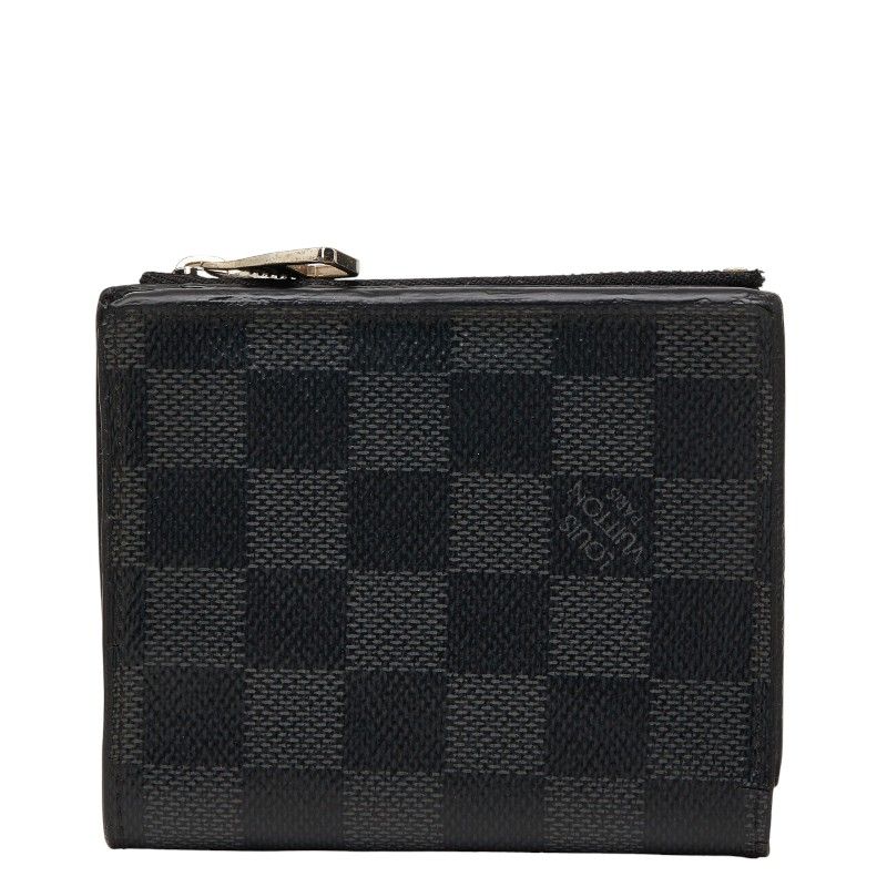 Louis Vuitton Damier Graphite Portefeuille Smart Bifold Wallet Black Gray