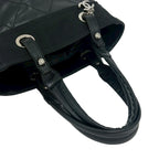 Chanel Card with No 19 Paris Biarritz PM Leather Tote Shoulder Bag Black — view 4