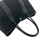 Hermes Garden Party PM Toile Officier Buffalo Leather Tote Black — view 4