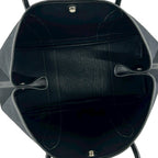 Hermes Garden Party PM Toile Officier Buffalo Leather Tote Black — view 9