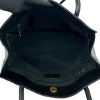 Chanel No 5 Vintage CC Logo Lambskin Leather Tote Black — view 9