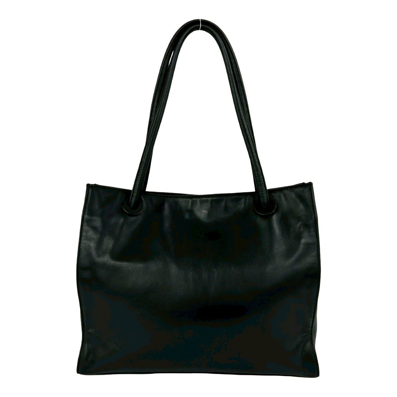 Chanel No 5 Vintage CC Logo Lambskin Leather Tote Black — view 3