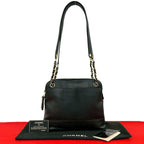 Chanel Card Vintage Caviar Leather Shoulder Bag Tote Black