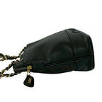 Chanel Card Vintage Caviar Leather Shoulder Bag Tote Black — view 5