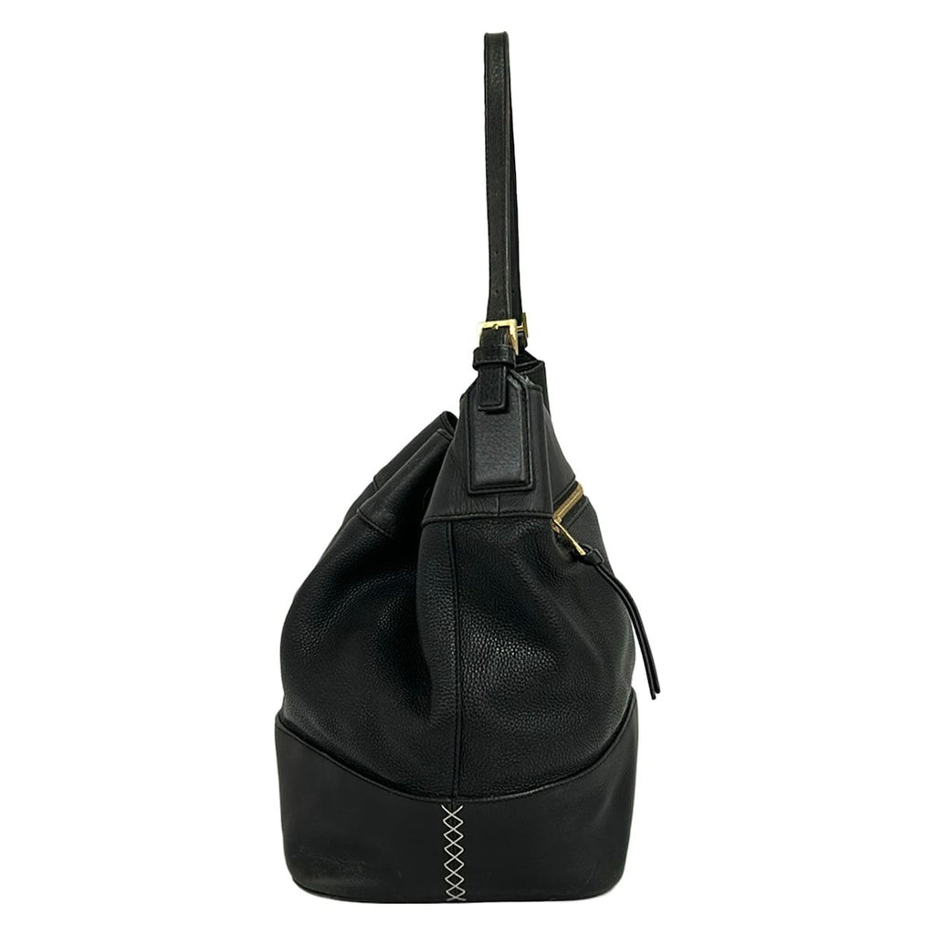 Loewe Shoulder Bag Black Drawstring Leather — view 4