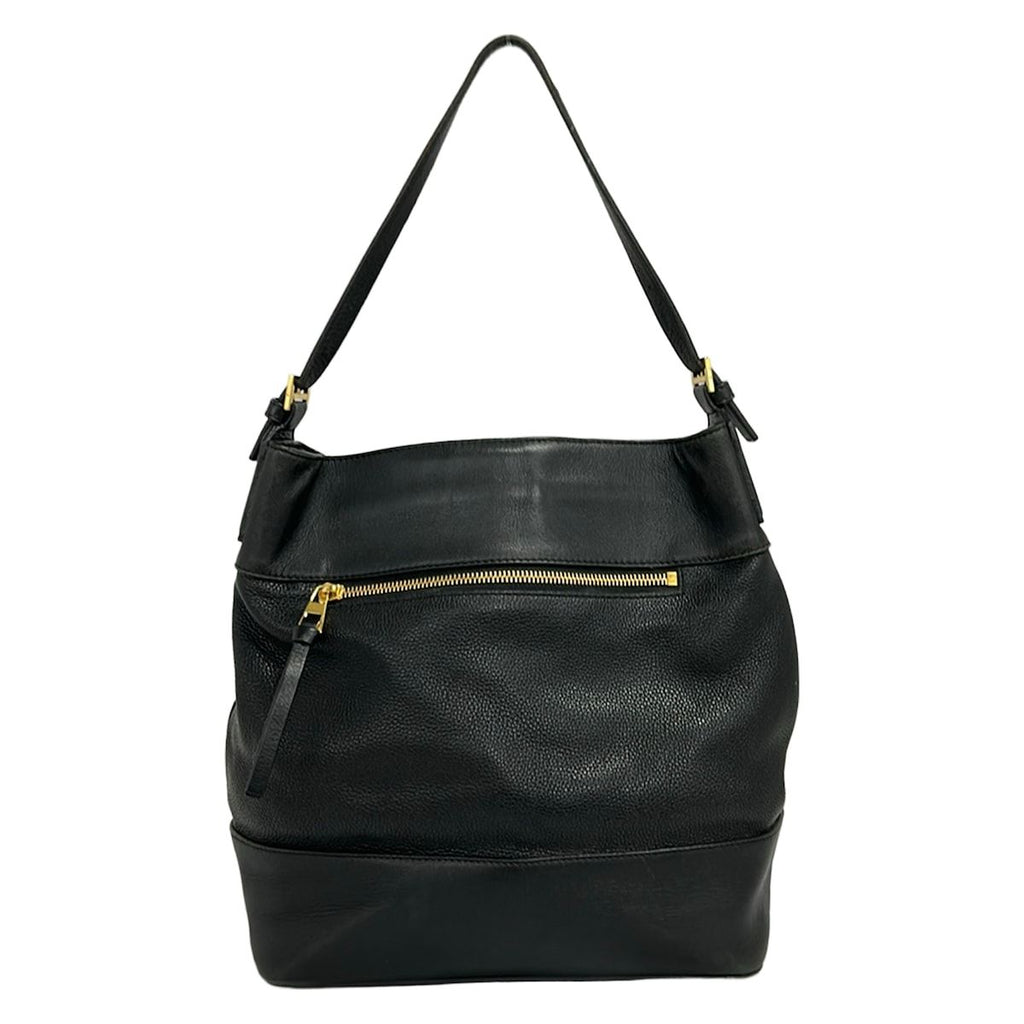 Loewe Shoulder Bag Black Drawstring Leather — view 3