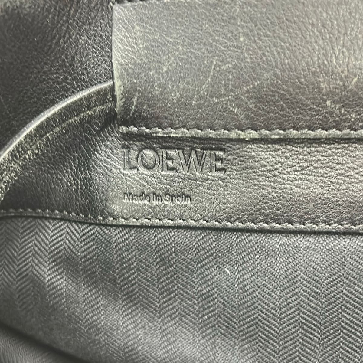 Loewe Shoulder Bag Black Drawstring Leather — view 8