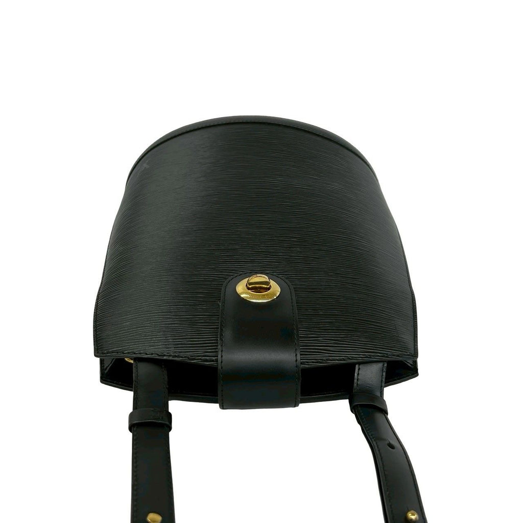 Louis Vuitton Vintage Cluny Epi Leather Turnlock Shoulder Bag Noir — view 4