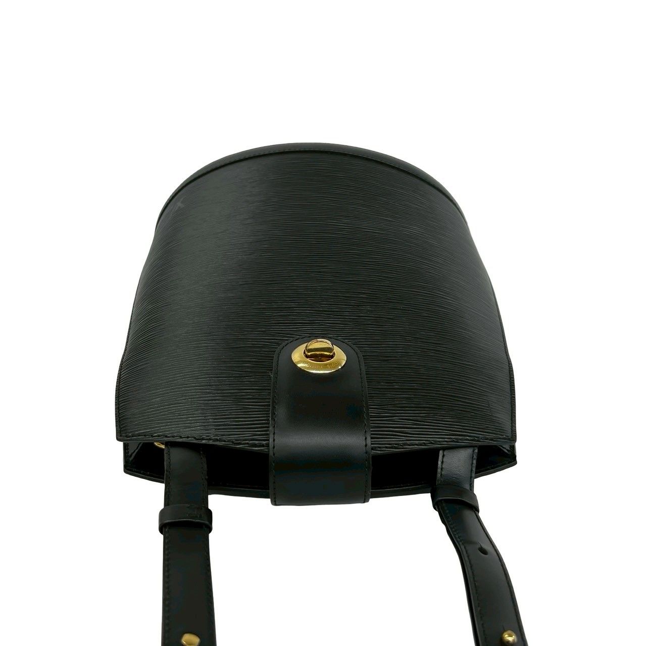 Louis Vuitton Vintage Cluny Epi Leather Turnlock Shoulder Bag Noir — view 4