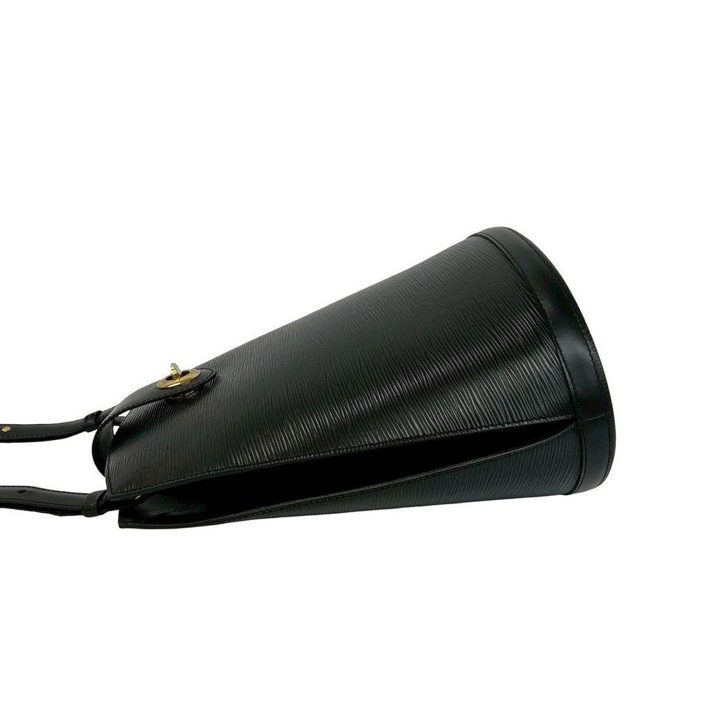 Louis Vuitton Vintage Cluny Epi Leather Turnlock Shoulder Bag Noir — view 5
