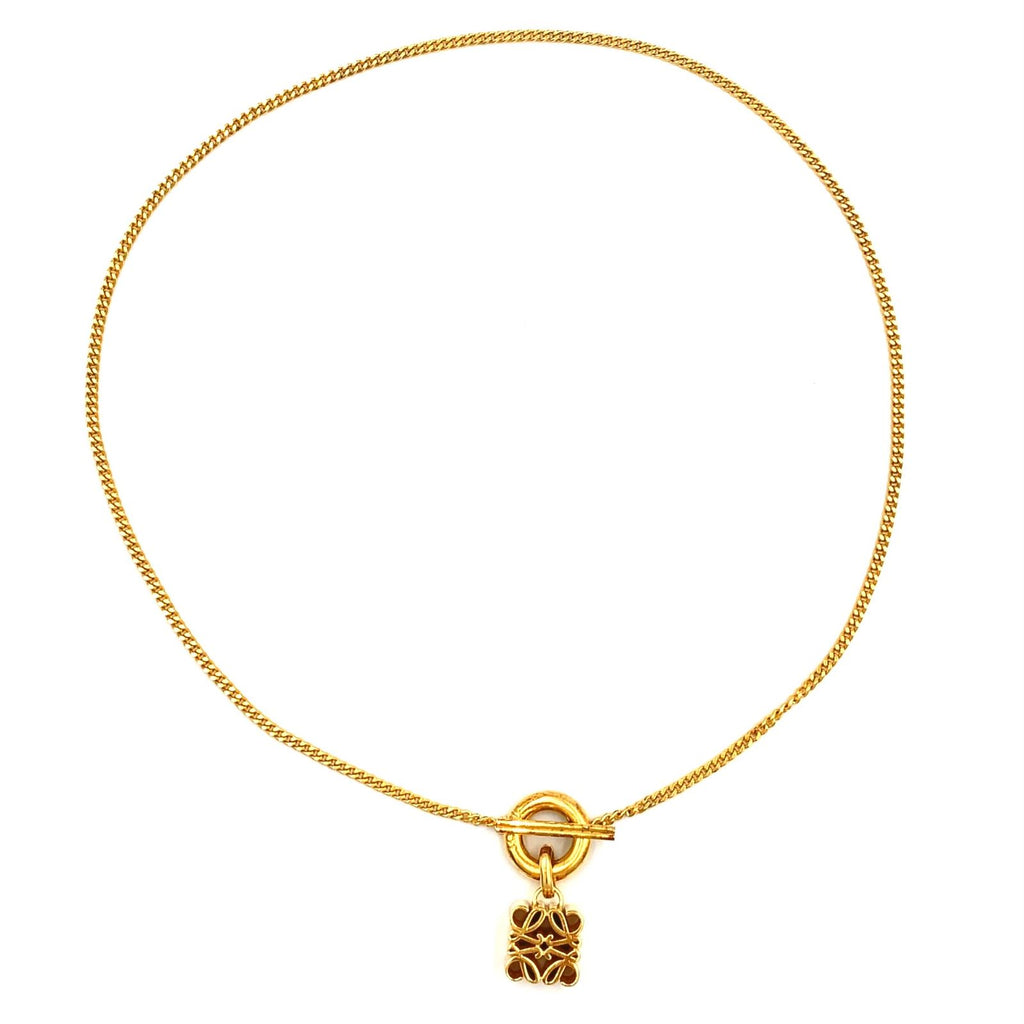 Loewe Anagram Gold Necklace — view 3