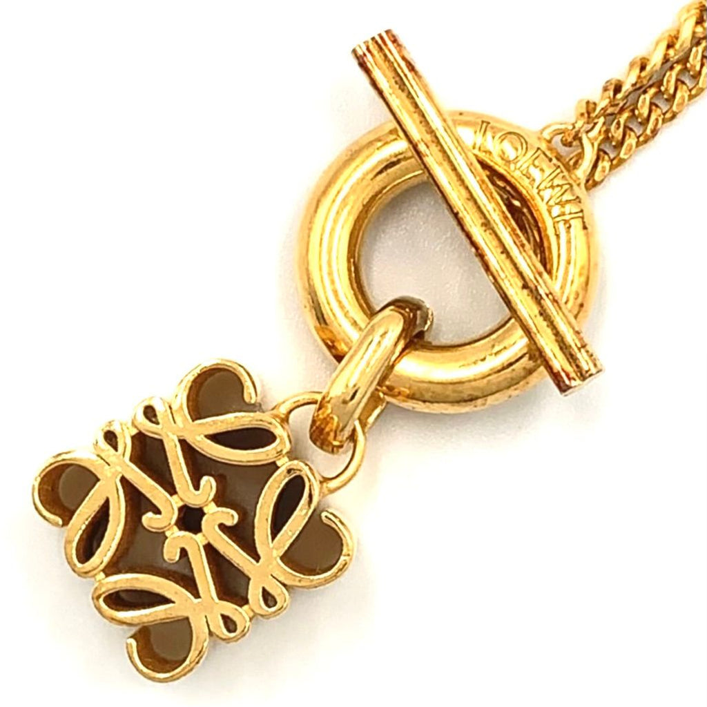 Loewe Anagram Gold Necklace