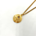 Celine Triple Circle Logo Gold Plated Necklace