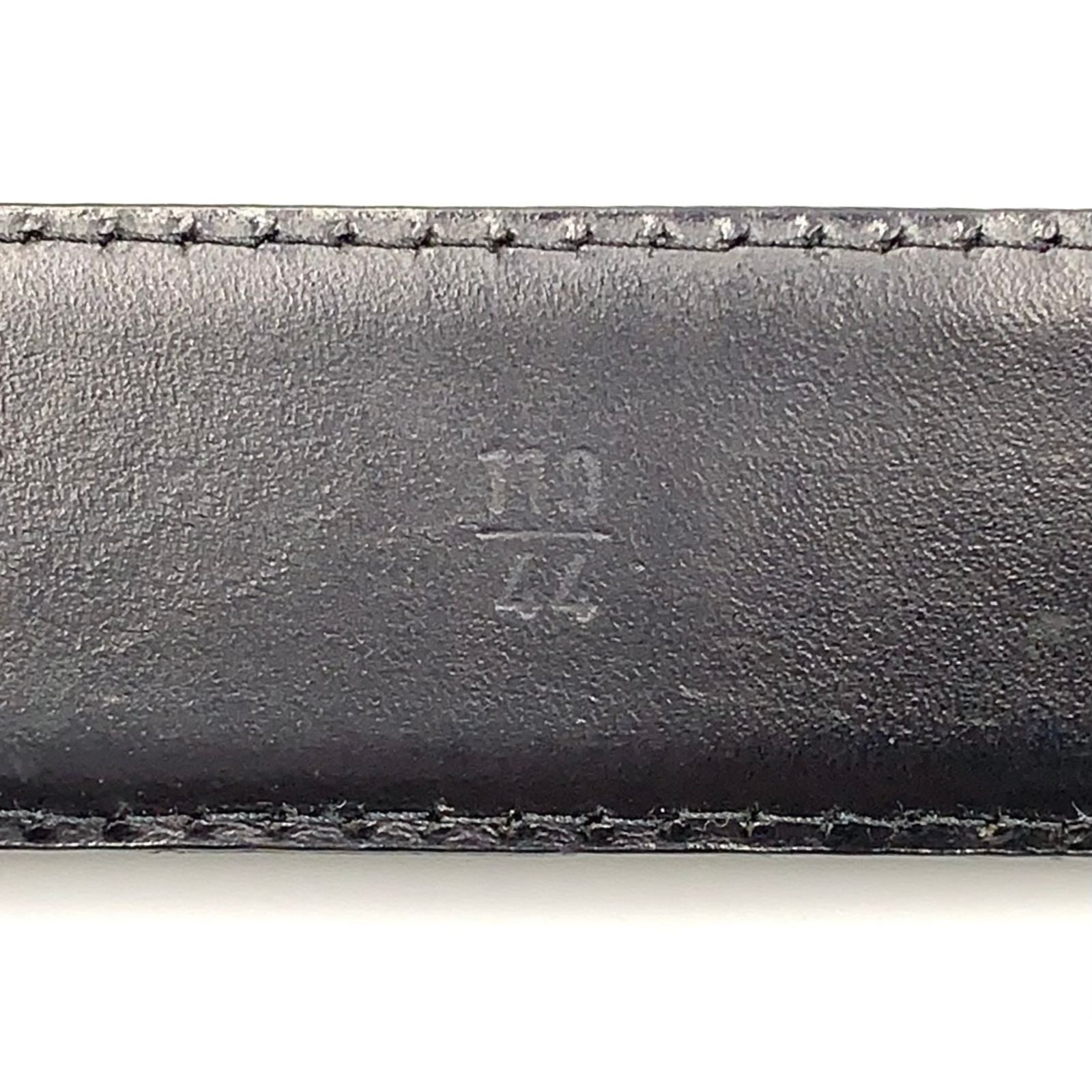 Louis Vuitton Ceinture Classic Leather Black Belt Gold — view 3