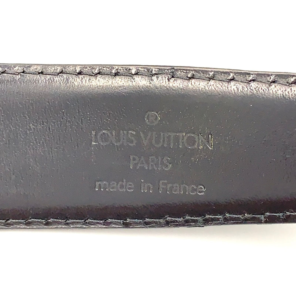 Louis Vuitton Ceinture Classic Leather Black Belt Gold — view 2