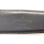 Louis Vuitton Ceinture Classic Leather Black Belt Gold — view 2