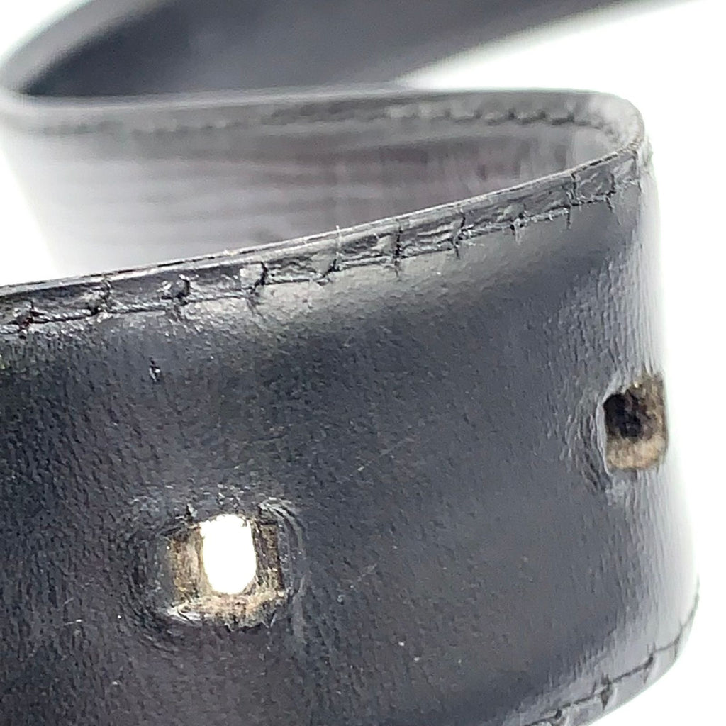 Louis Vuitton Ceinture Classic Leather Black Belt Gold — view 6