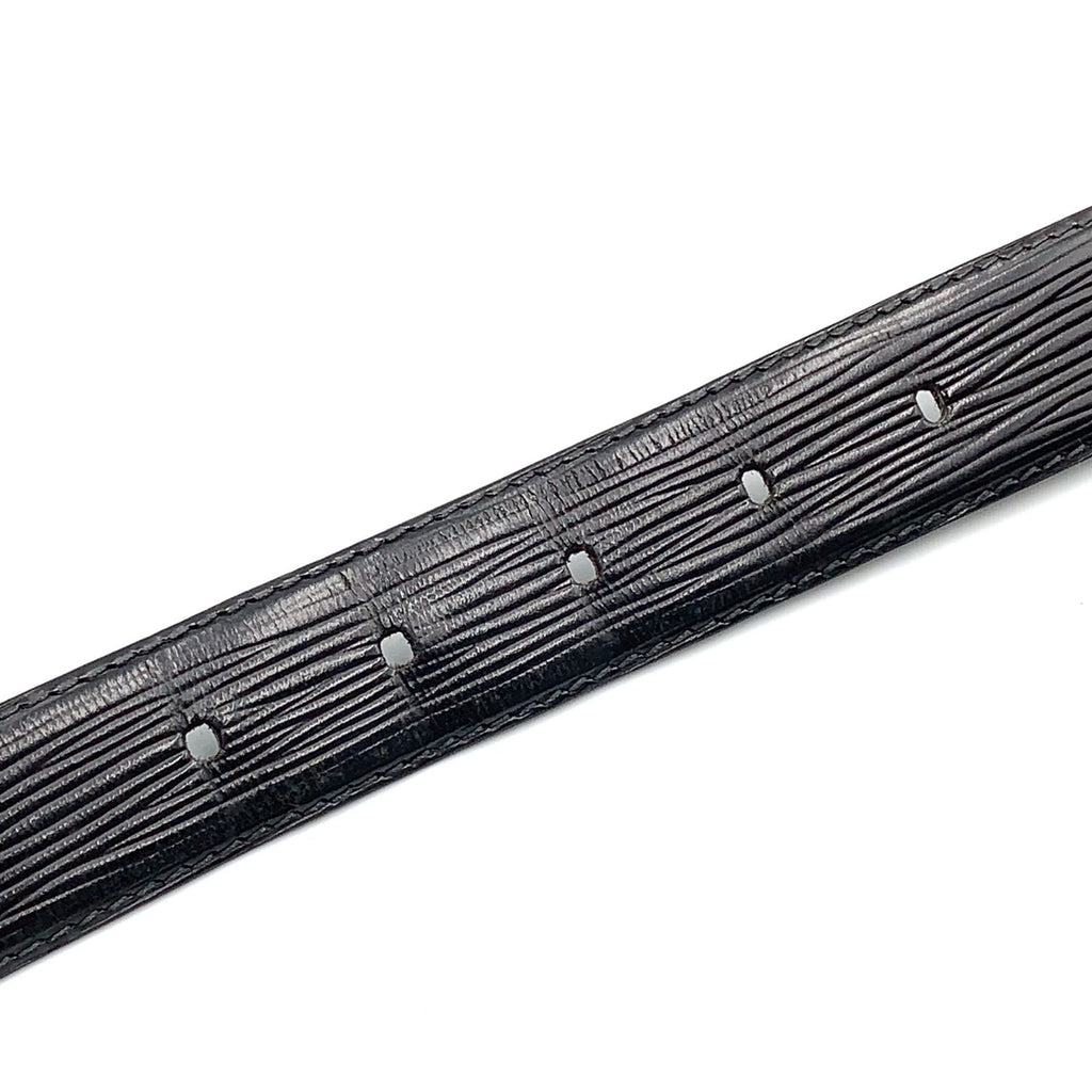 Louis Vuitton Ceinture Classic Leather Black Belt Gold — view 4