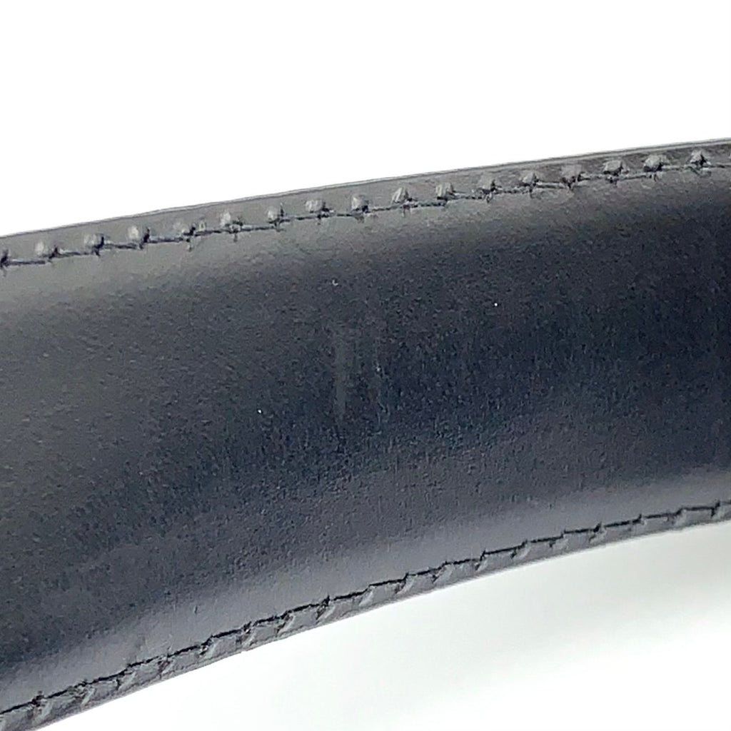 Louis Vuitton Ceinture Classic Leather Black Belt Gold — view 9
