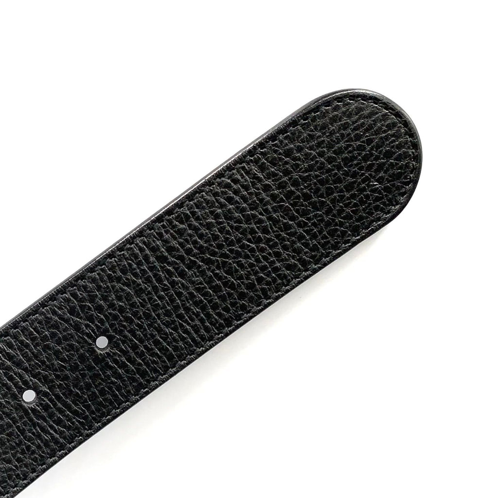 Gucci Interlocking Leather Black Belt Gold — view 7