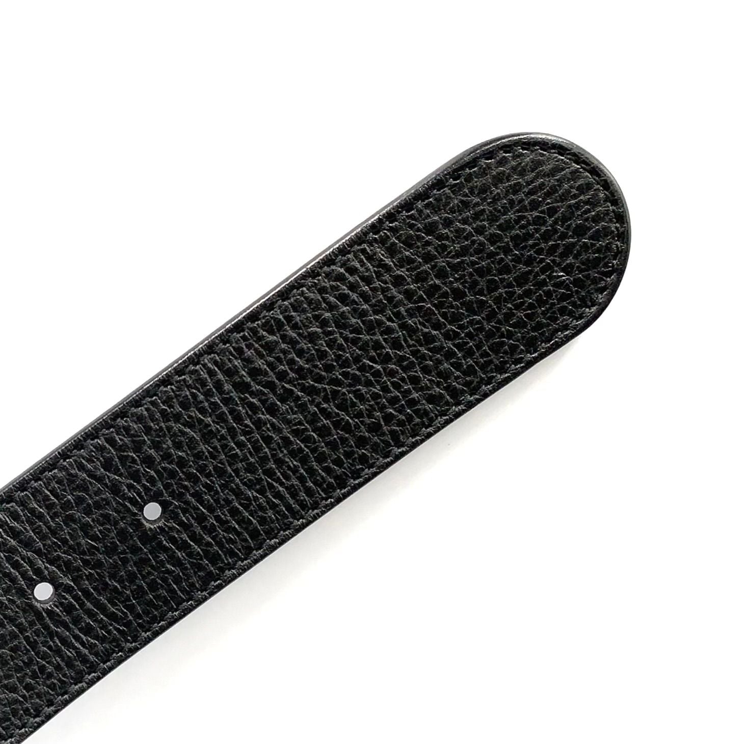 Gucci Interlocking Leather Black Belt Gold — view 7