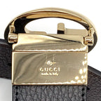 Gucci Interlocking Leather Black Belt Gold — view 9