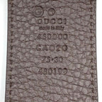 Gucci Interlocking Leather Black Belt Gold — view 2