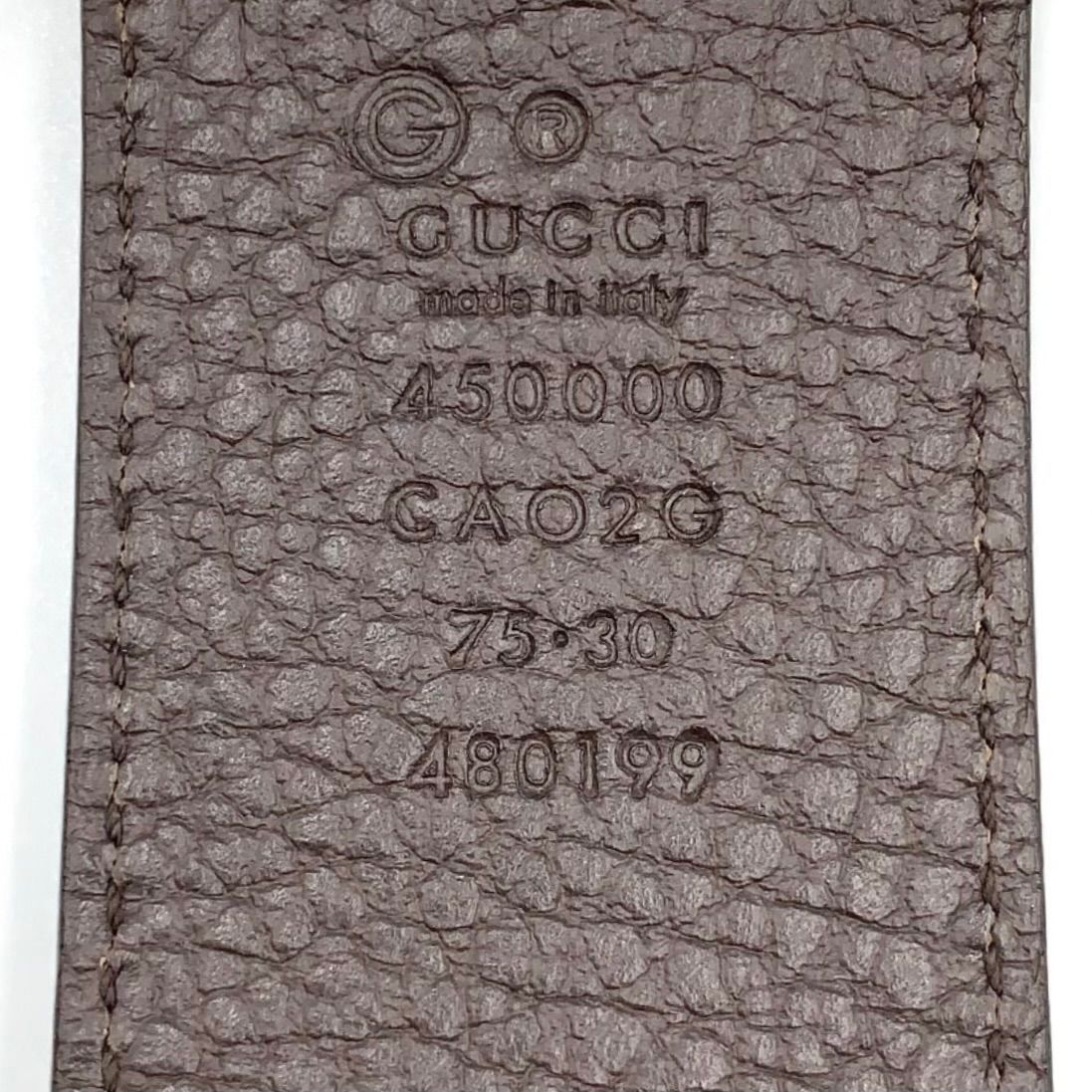 Gucci Interlocking Leather Black Belt Gold — view 2