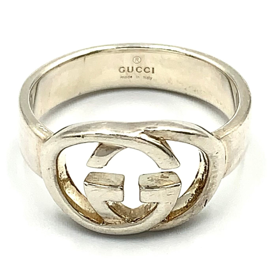 Gucci Interlocking Silver Ring