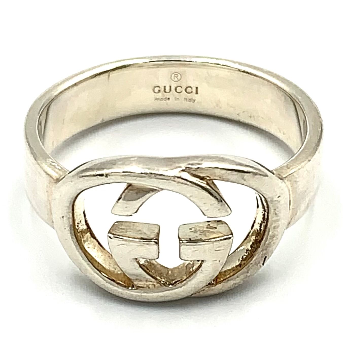 Gucci Interlocking Silver Ring