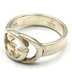 Gucci Interlocking Silver Ring — view 2