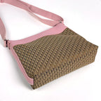 Dior Street Chic Shoulder Bag Trotter Pattern Canvas Beige Pink — view 2