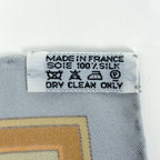 Hermes Carre 90 Donner la Reach Out Scarf Silk Light Blue Multicolor — view 2