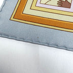 Hermes Carre 90 Donner la Reach Out Scarf Silk Light Blue Multicolor — view 3