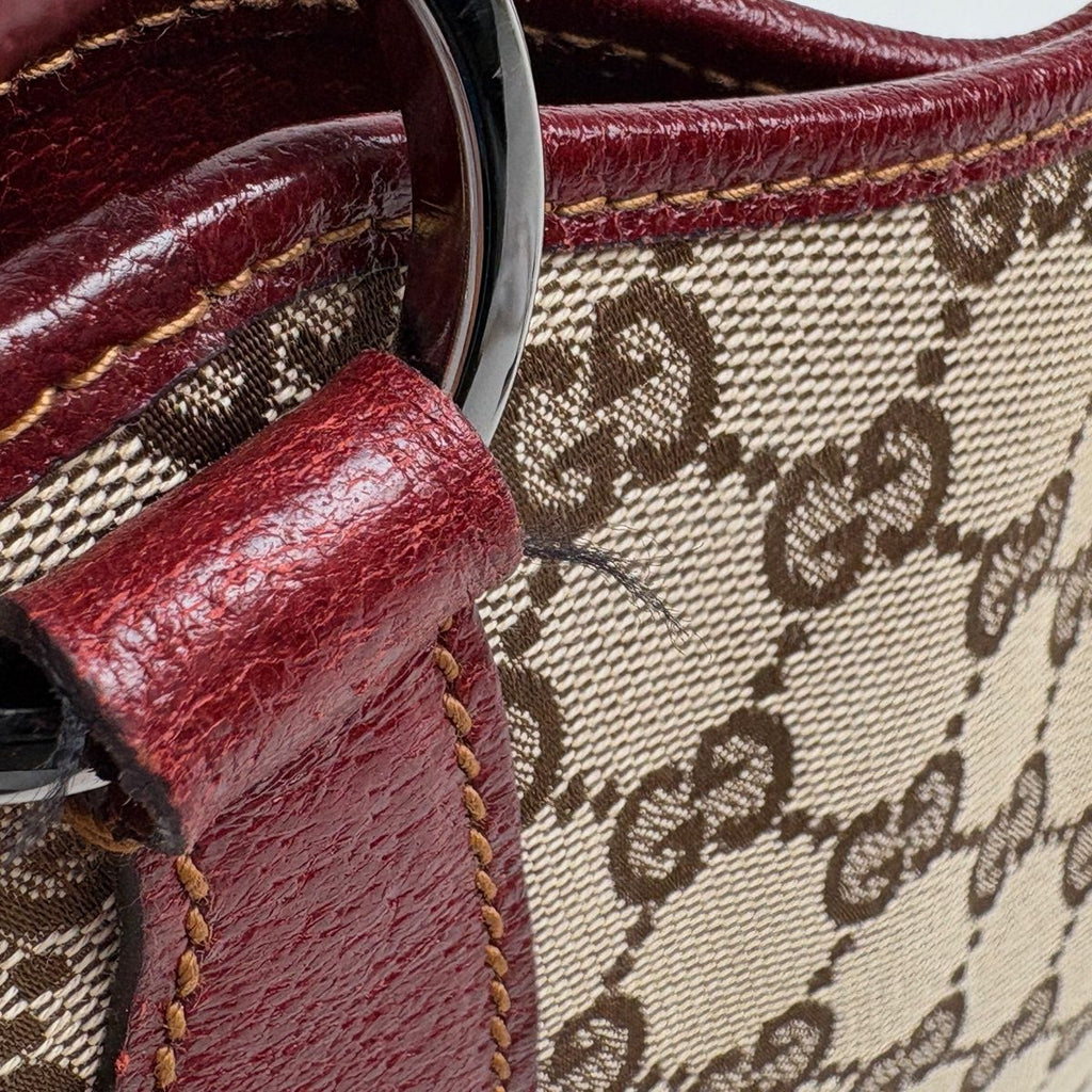 Gucci GG Pattern Tote Bag Canvas Beige — view 5