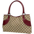Gucci GG Pattern Tote Bag Canvas Beige