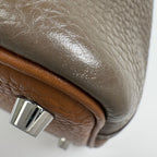 Hermes Picotin Lock Casaque PM Mini Bag Bicolor Taurillon Clemence Etoupe Gold — view 6