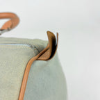 Dior Logo Handbag Mini Boston Canvas Light Green Beige — view 4