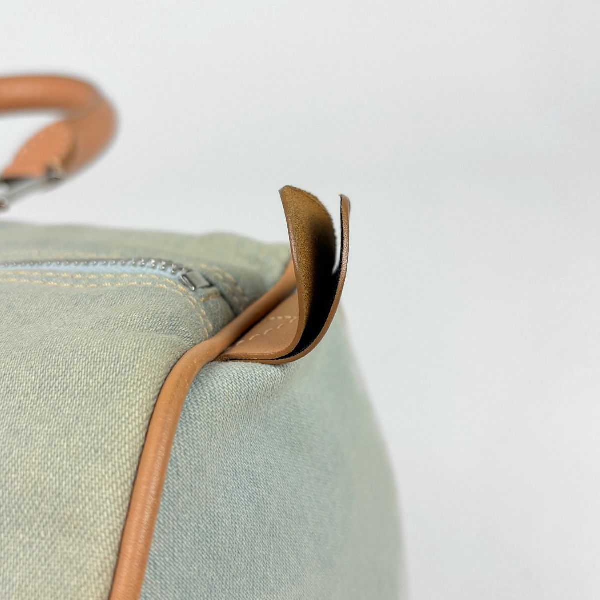 Dior Logo Handbag Mini Boston Canvas Light Green Beige — view 4
