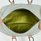 Dior Logo Handbag Mini Boston Canvas Light Green Beige — view 7