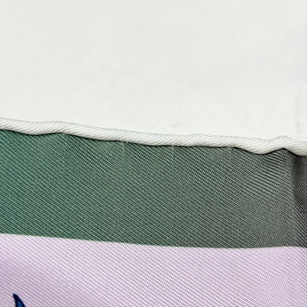 Hermes Carre 90 les Folies du Ciel Sky Madness Scarf Silk Pink Multicolor