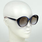 Gucci Interlocking Gradient Sunglasses Acetate Blue Eyewear — view 6