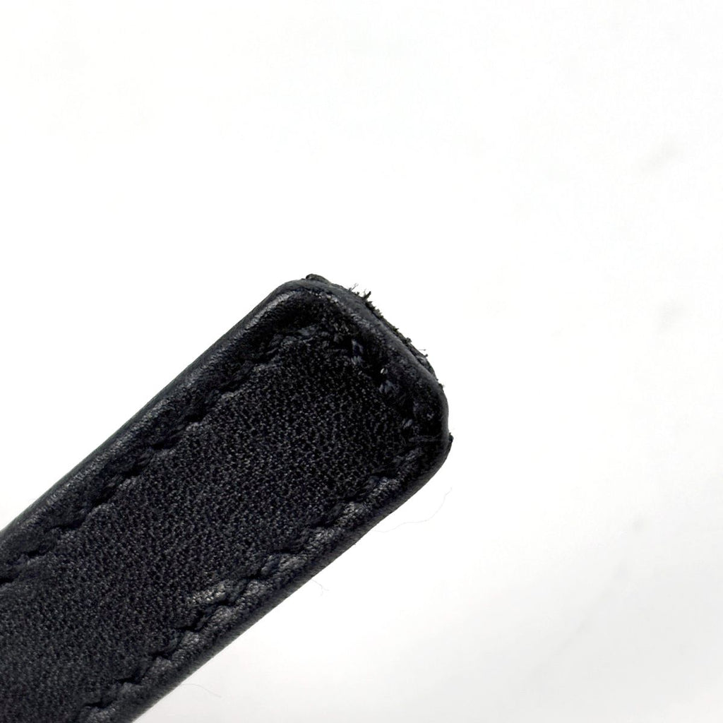 Chanel CC Logo Belt 97 Leather Black — view 3